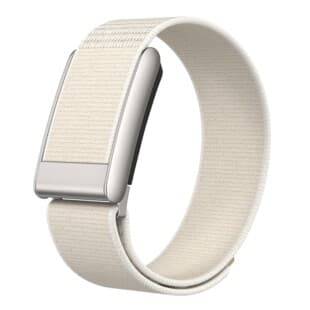 Compatible with WHOOP 5.0 Nylon Loop Woven Strap Wristband MG with Silver Metal U-Frame Whoop 5 Band