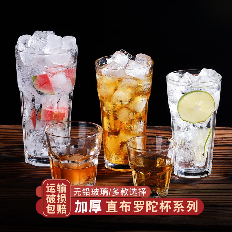 Octagonal Glass Cup, Household Transparent Water Cup, Tea Cup, Milk Tea Juice Cup, Bar Beer Glass, Beverage Cup, Ins Style
