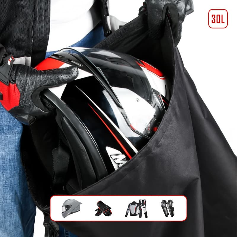 Motorcycle Helmet Bag Helmet Storage Bag with Combination Lock Waterproof Lightweight Durable Oxford Cloth Helmet Bag