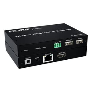 4K KVM 200M Extender 4K@60HZ H265 KVM IP Extender 200m One-to-Many Many-to-Many