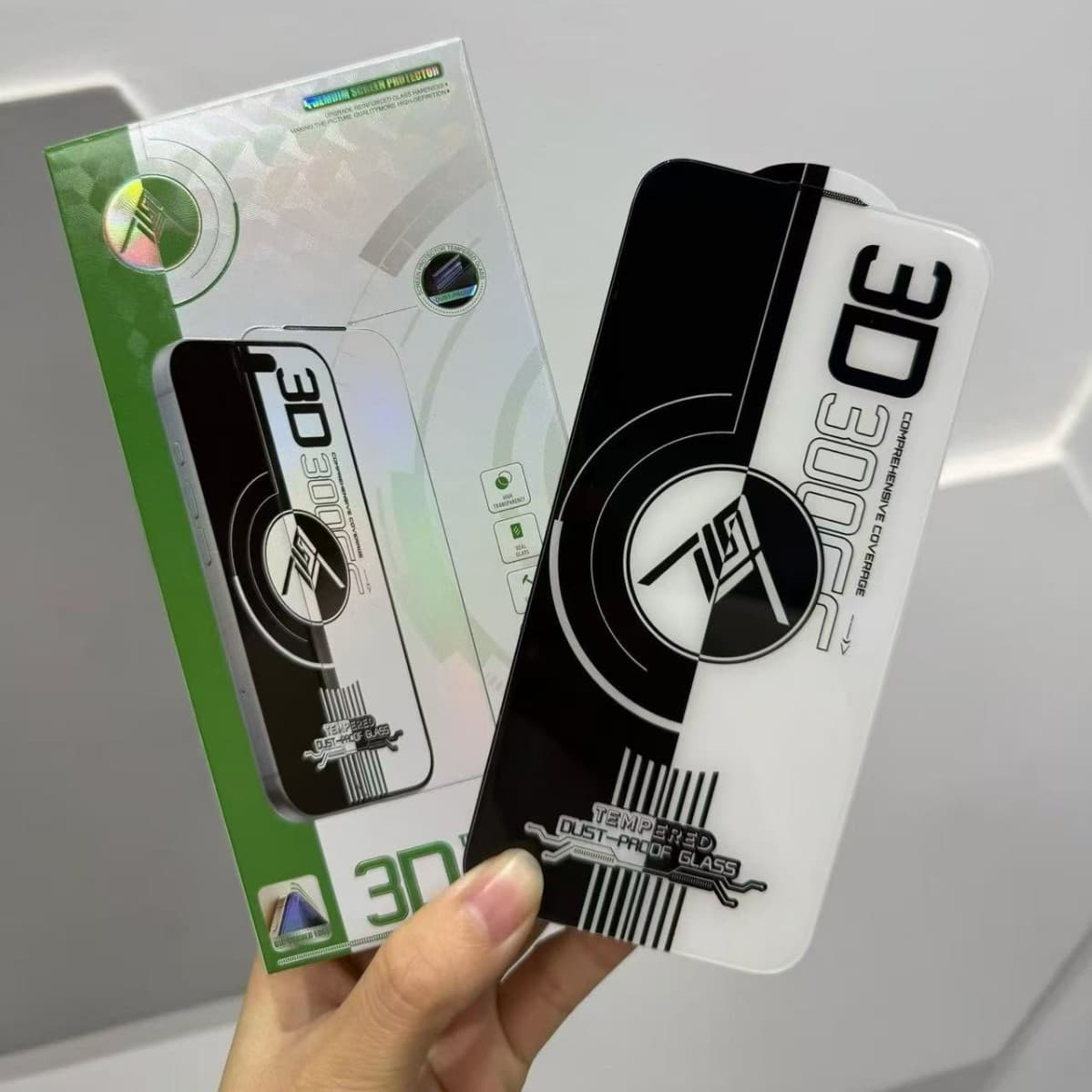 Suitable for Apple 3D 300cc high aluminum 17pro/16 extra large arc 15 anti-static ultra-thin 14 edgeless mobile phone film