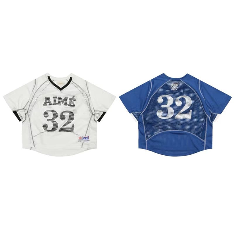 Cross-border foreign trade ALD new jersey 32 digital printing embroidery round neck loose sports casual versatile football uniform trend