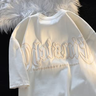 Japanese Casual Chic Short Sleeve T-Shirt for Men Women, Artistic Design Couple Half Sleeve Top
