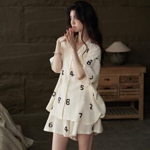2026 Summer New Pajamas Women Simple Ins Shorts Short Sleeve Loose Casual Plus Size 200 Jin Thin Homewear