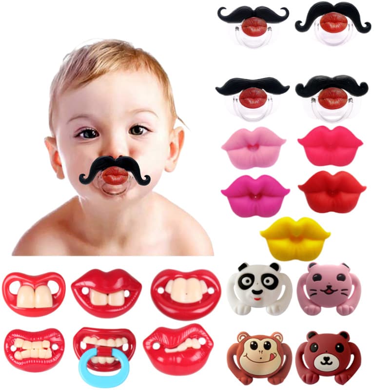 Baby full silicone pacifier, weaning aid, sleep-friendly thumb-type pacifier for infant weaning