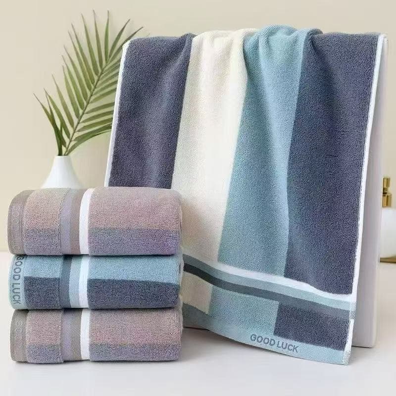 Pure cotton towels for adult household face wash, thickened, water-absorbent, lint-free face towels for men and women, skin-friendly soft bath towels wholesale