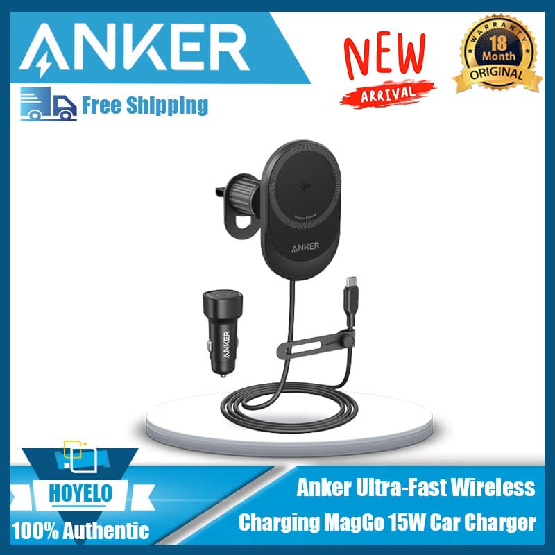 Anker Car Magnetic Mount Wireless Car Mount for iPhone 15/14/13/12