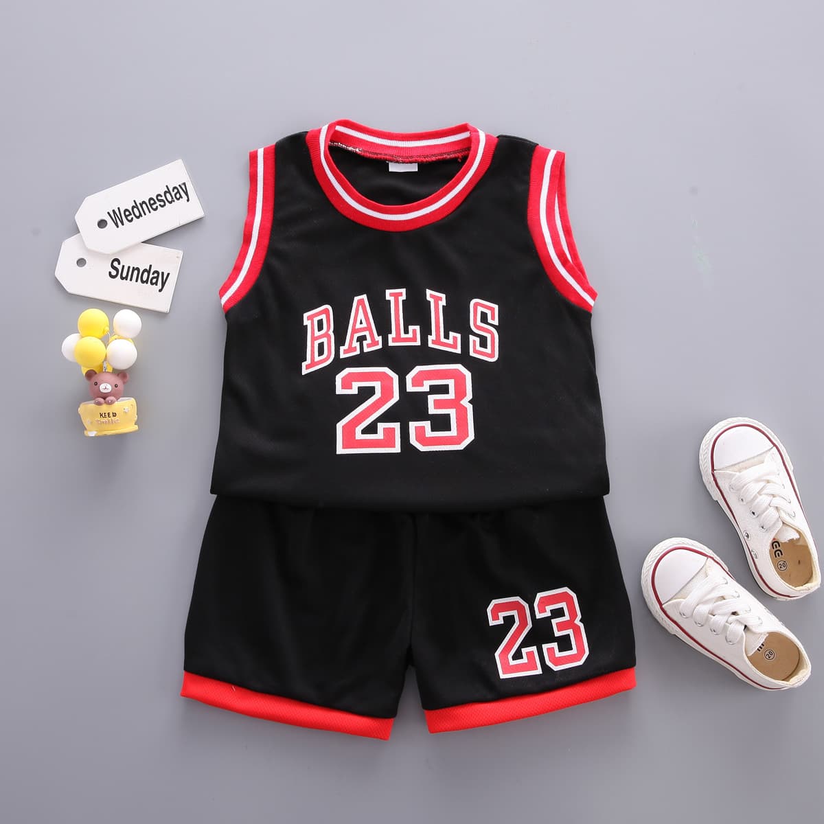 Foreign trade children's basketball uniform set, boys' jersey, size 23, summer elementary school student training sports uniform manufacturer supply