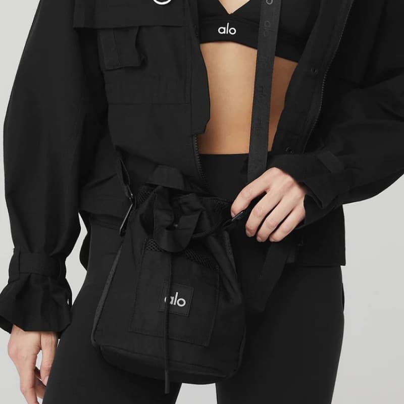 Alo Yoga Bucket Bag Backpack Casual Sporty Crossbody Bag Women's Small Portable Storage Bag