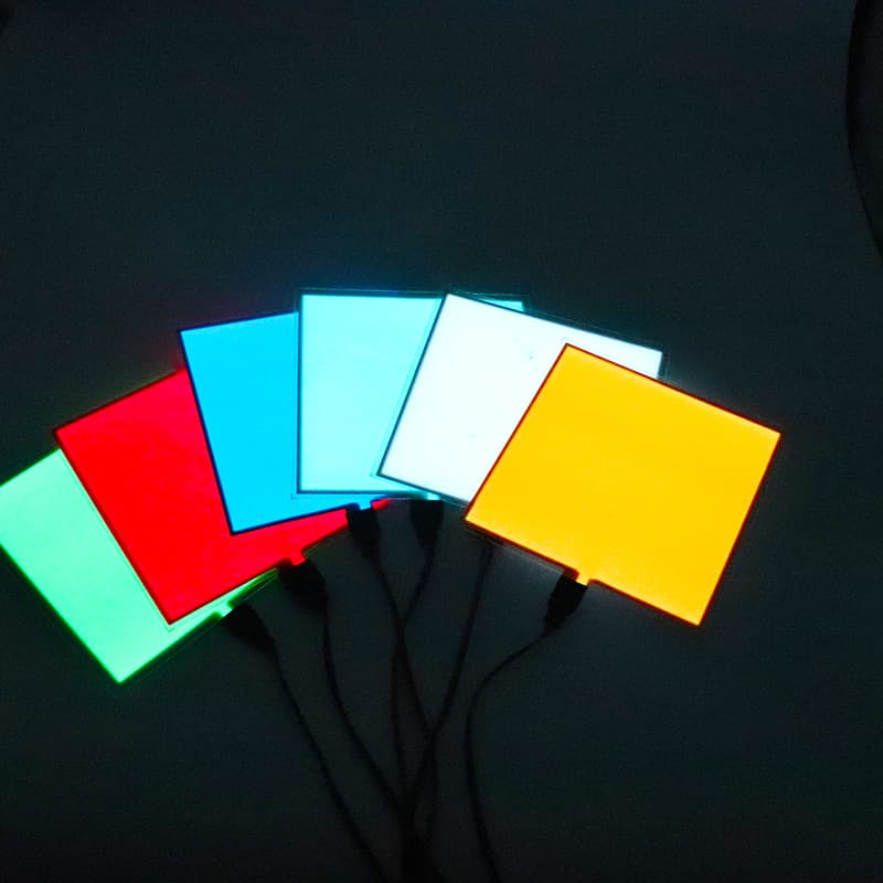 Factory Various Sizes EL Cold Light Panels, Glowing Backlight Plates with Graphite Core, Trimmable Thin Ambient Lights