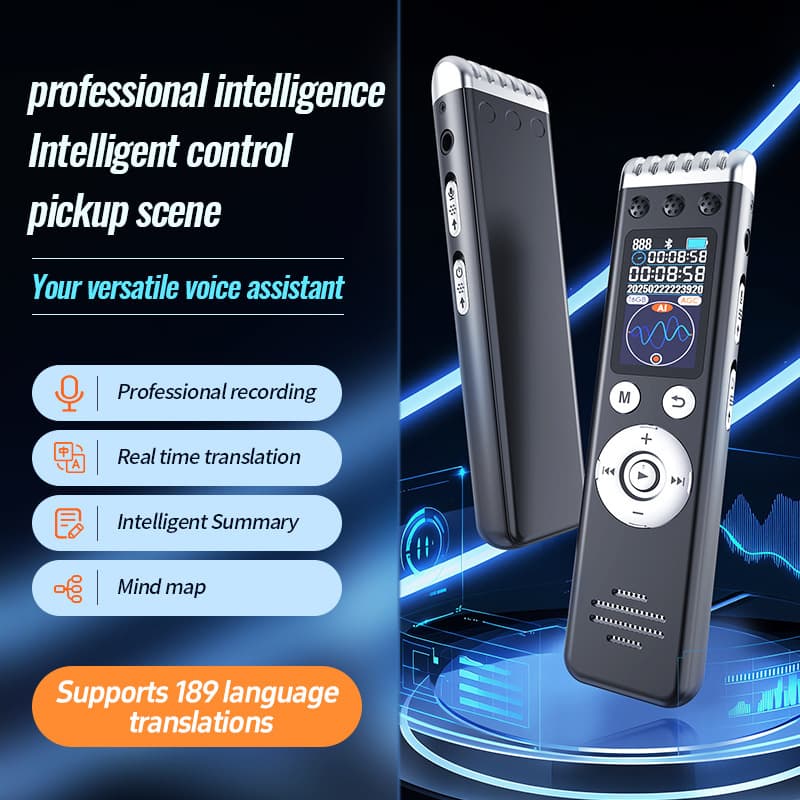 Q88A Original Factory Direct Sales Voice Recorder, Cross-Border Trade Professional Large Capacity Portable Meeting Ultra-Long Standby Conference Recorder