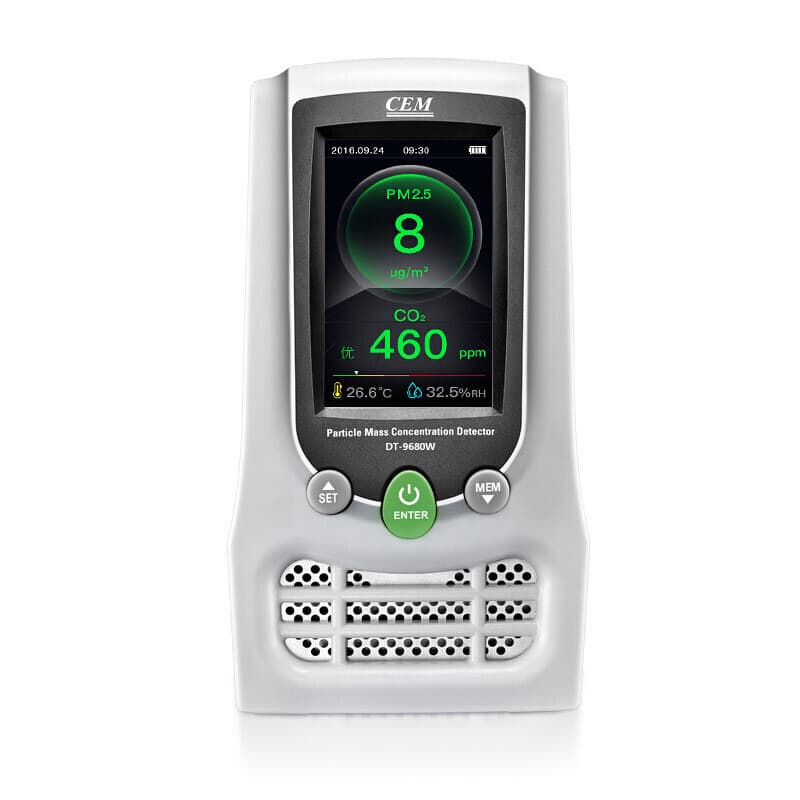CEM Huashengchang DT-9680 TVOC Detector PM2.5 Temperature and Humidity Air Quality Monitor for Indoor Use