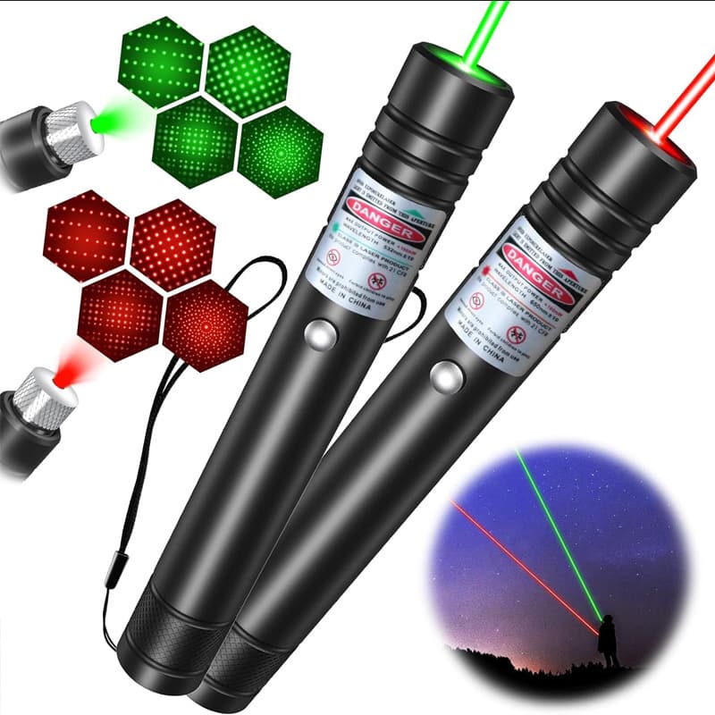 Laser pointer green laser high power USB direct filled with star pattern laser red light green light laser pointer