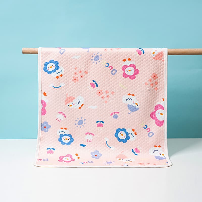 Five-layer quilted waterproof, breathable, washable baby changing pad/mattress, double-sided summer cooling baby diaper pad/mattress