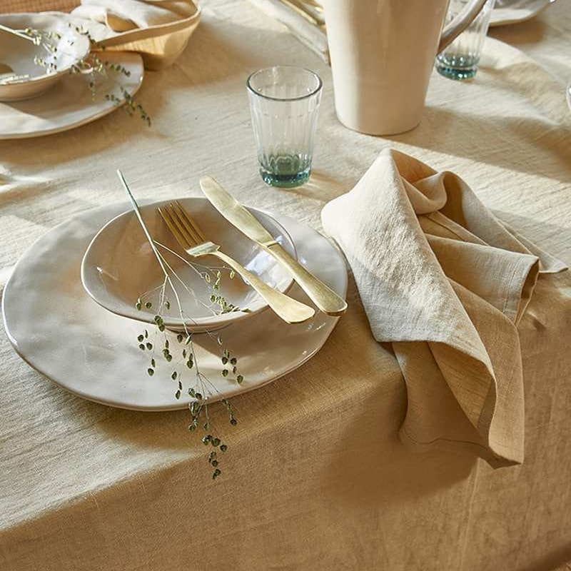 French Linen Ins Pure Linen Napkin Mouth Cloth Home Square Solid Color High-end Japanese-style Tea Towel Tablecloth Wholesale