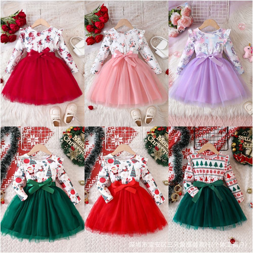 Autumn and Winter Girls' Dresses, Children's Princess Dresses
