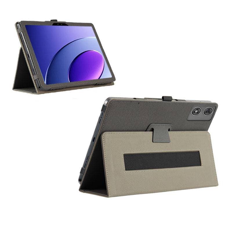 Compatible with TECNO MEGAPAD 10 10.1-inch Tablet Protective Case MEGAPAD10 Leather Case Hand Strap Protective Cover