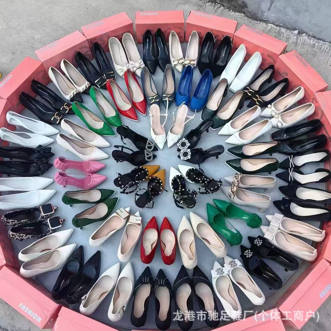 Market Street Stall Inventory End-of-Line Clearance Shoes Fashion High Heels Stiletto Heels Fashion Shoes Discontinued Sizes Women's Shoes Factory Wholesale
