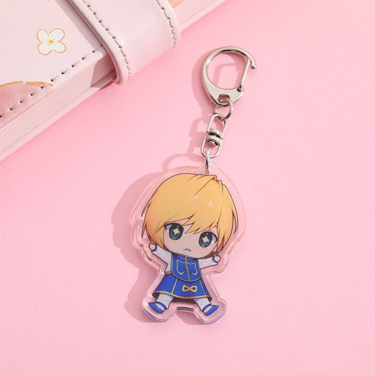 Hunter x Hunter Anime Acrylic Keychain Q Version Gon and Killua Cute Creative Backpack Charm