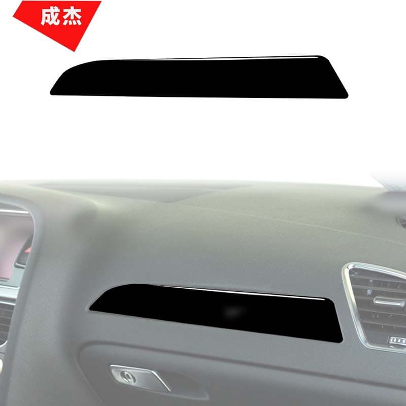 Suitable for 09-16 Audi A4 A5 Instrument Panel, Passenger Side Watch, and Door Trim Strips Piano Black Glossy Black Car Interior Modification Parts