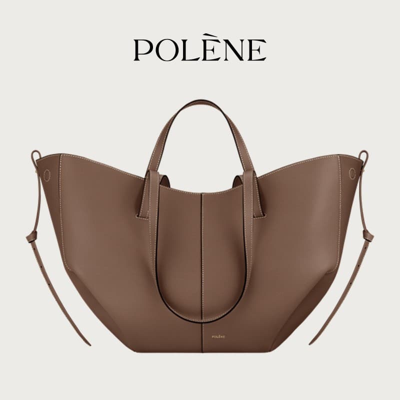 [Cross-border Bestseller] POLENE Large Wing Tote Bag Large Capacity Handheld Bucket Bag Shoulder Bag for Women