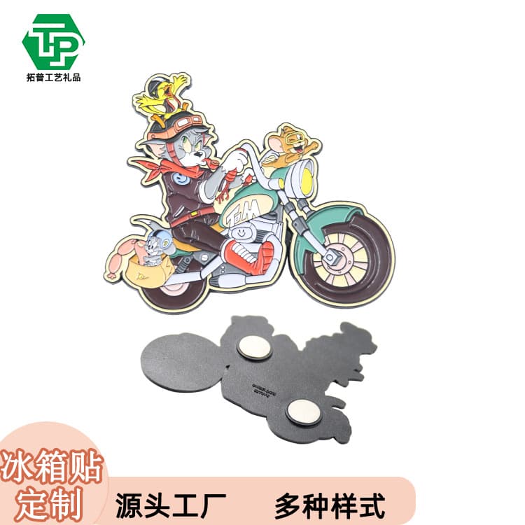 Custom Metal Fridge Magnet Souvenir for Tourist Attractions Museum Commemorative Bottle Opener Fridge Magnet