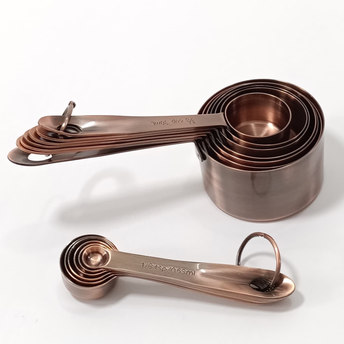 304 Stainless Steel Measuring Spoon and Measuring Cup 13-Piece Kitchen Daily Cake Baking Measuring Cup and Measuring Spoon Set