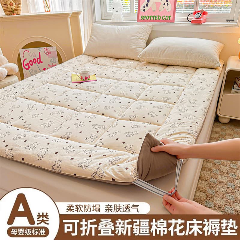 Class A Xinjiang Cotton Mattress Soft Pad for Home Bedding, Student Dorm Single Quilt Mattress Tatami Cotton Pad