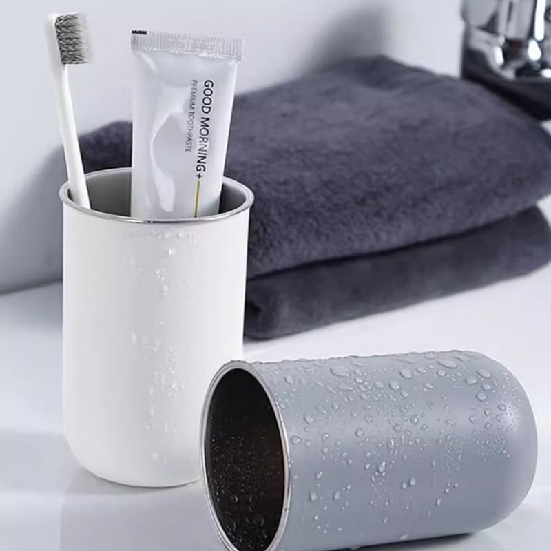 New Minimalist Mouthwash Cup Light Luxury Home Portable Bathroom Drainage Cup Holder Creative Minimalist Toothbrush Cup Rinsing Cup