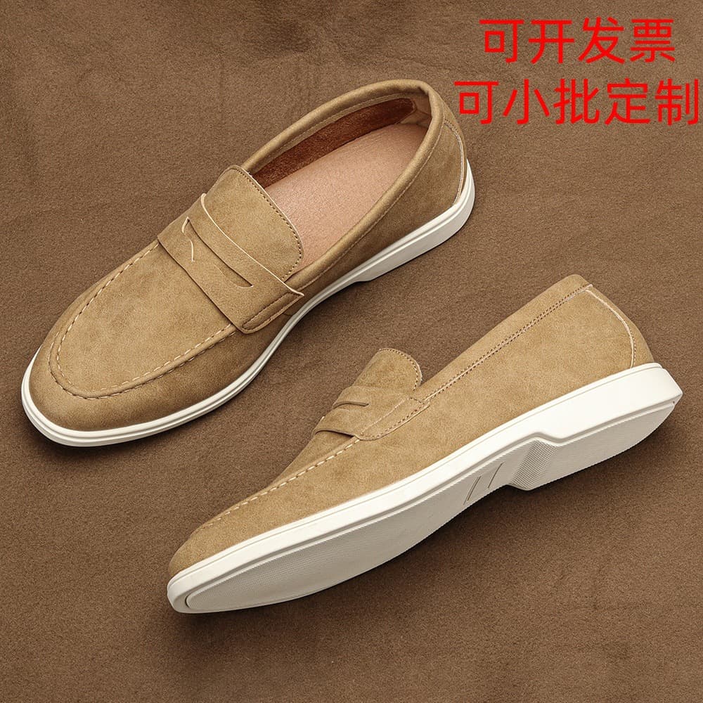 Cross-border Bestseller Men's Loafers Fashion British Casual Shoes Slip-on Flat Loafers for Men