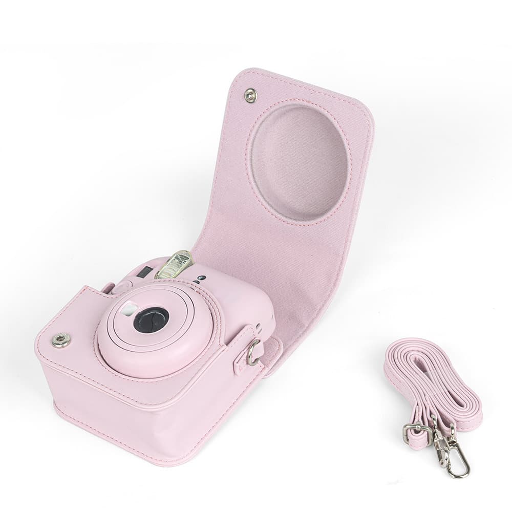 Compatible with Fujifilm Instax Mini 12 Solid Color Camera Bag, Digital Camera Fitted Storage Protective Case, Crossbody Bag