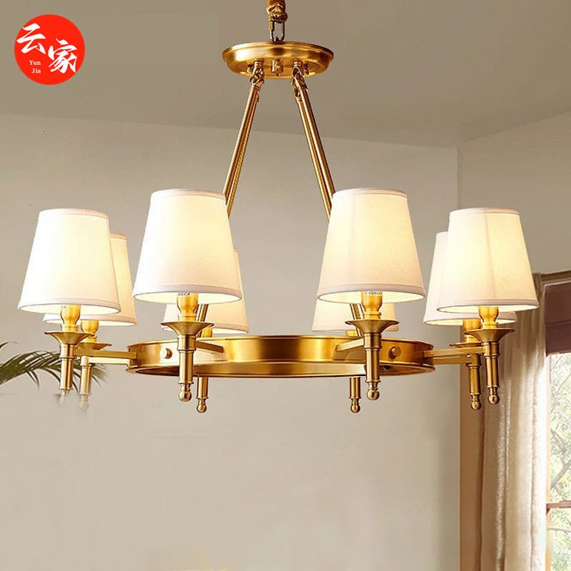American Modern Minimalist Chandelier Country Retro Living Room Lamp European Restaurant Lamp Hotel Engineering Lamp Zhongshan Wholesale