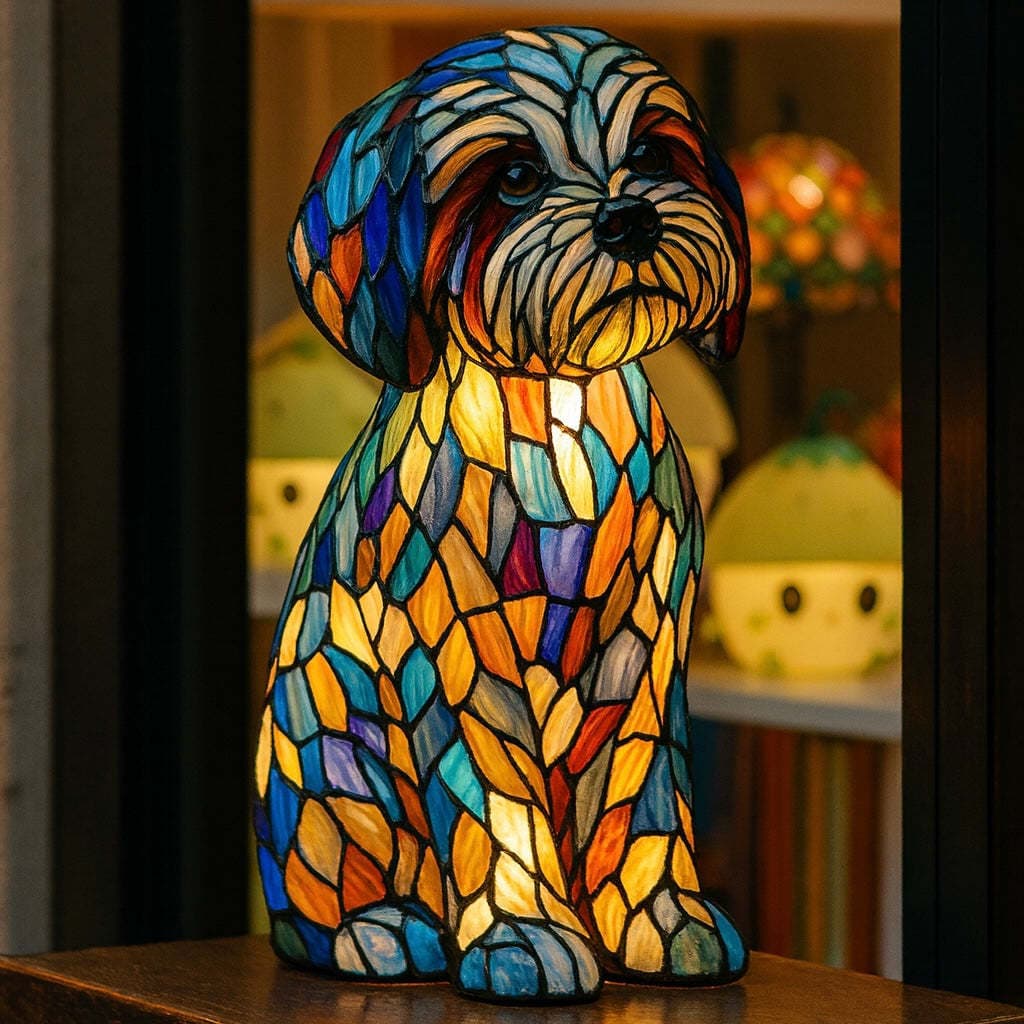 Cross-border Cat Lamp - Dachshund Lamp - Bigfoot Lamp New Resin Statue LED Light Decoration