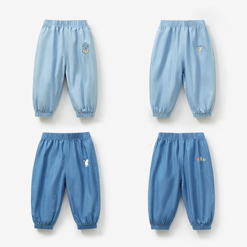 Baby Mosquito-Proof Pants Summer Thin Style Boys Girls Jeans Toddler Infant Long Pants Children Pants