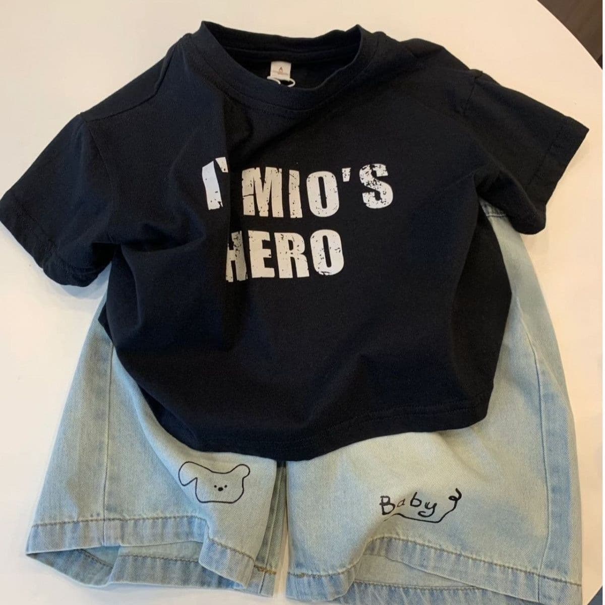 Korean-style children's cotton short-sleeve T-shirt, new summer arrival, trendy and versatile top for boys and girls