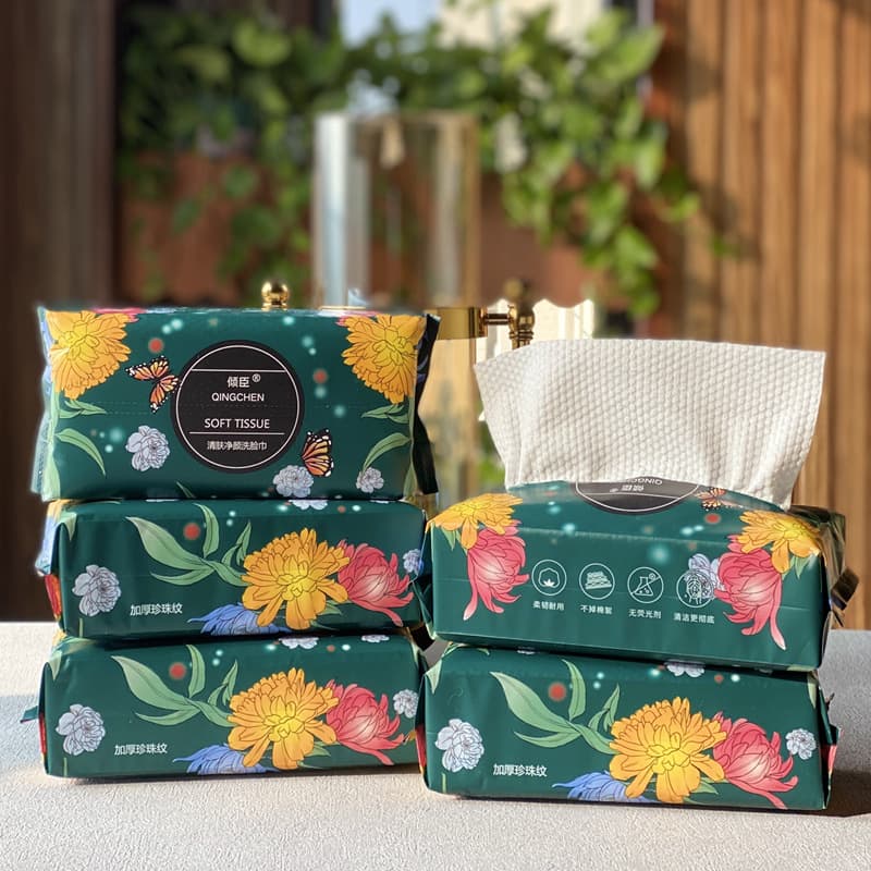 Wholesale of disposable face towels, pull-out pure cotton facial cleansing towels, beauty salon cotton soft towels for wiping face and washing.