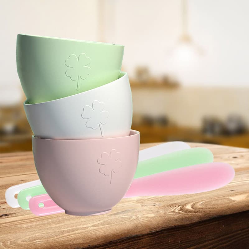 Silicone Soft Mask Bowl and Large Mask Mixing Stick Set Beauty Salon DIY Tools Soft Mask Body Mask Waterproof Skin Care