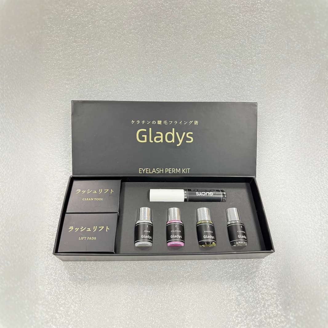 Cross-Border Gladys Cold Perm Electric Eyelash Keratin Lifting Kit Perm Curling Glue Styling Set Cross-Border Hot Sale
