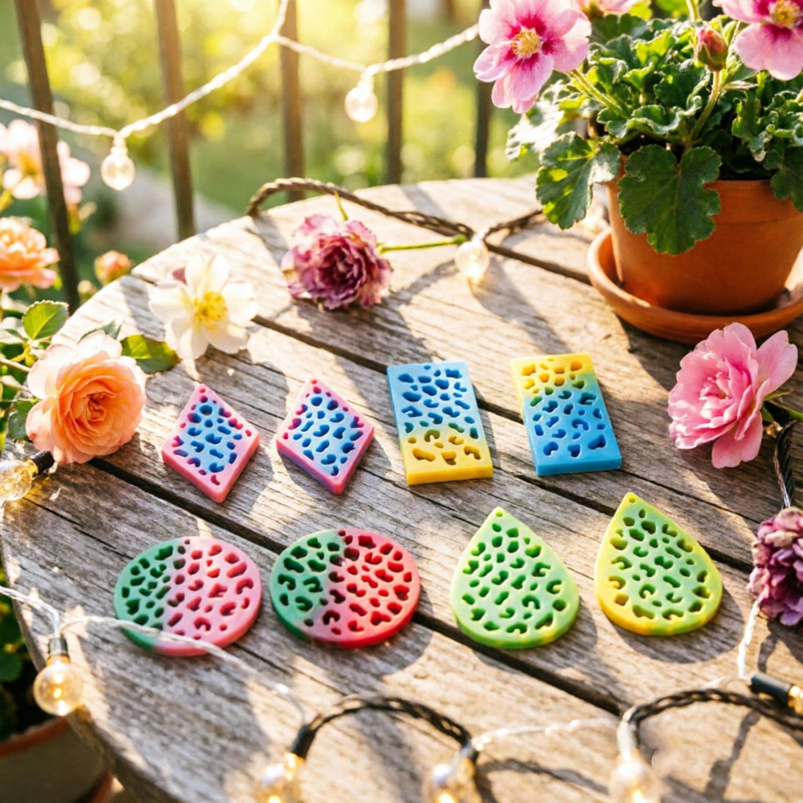 Z0072 Geometric Hollow Earring Mold Silicone Mold Decoration DIY Silicone Mold