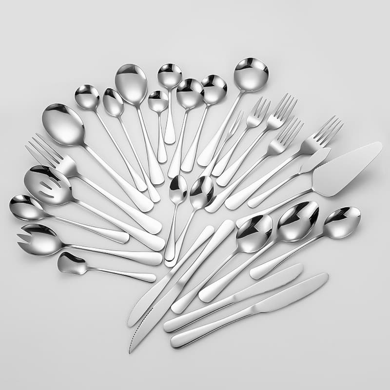 1010 Full Series Stainless Steel Tableware Steak Knife Fork Spoon Serving Spoon Slotted Coffee Stirring Spoon Hotel Western Cutlery Knife and Fork