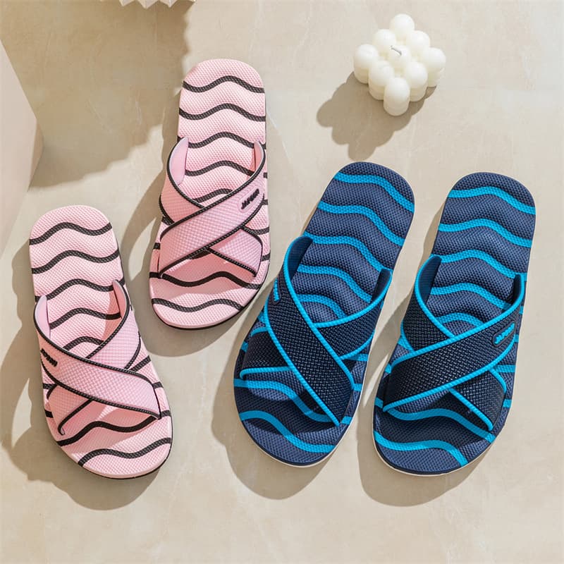 Cross-border Women's Home Anti-slip EVA Thick Sole Breathable Couple Sandals Men's Large Size Bathroom Slippers Factory Direct