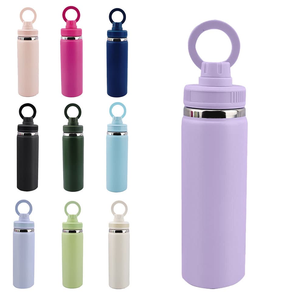 18oz new stainless steel 304 thermos cup outdoor portable hand-held space bottle student vacuum sports water bottle