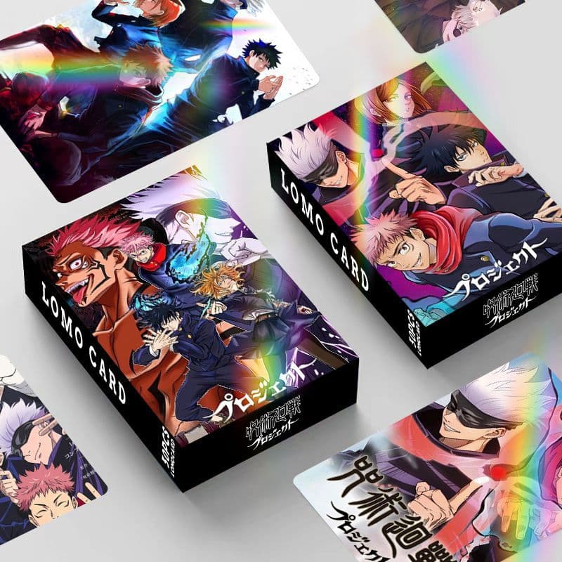 Laser Holographic Cards Jujutsu Kaisen Double-Sided 30-Piece Mini Cards LOMO Cards Anime Merchandise Boxed Collectible Photo Cards