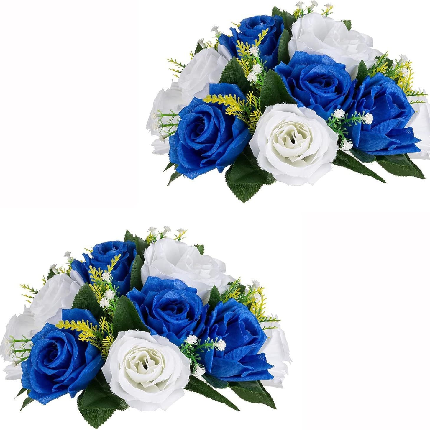 Artificial Flowers for Wedding Decoration, Centerpiece for Dining Table, Living Room, Hotel Lazy Susan Desktop Decor
