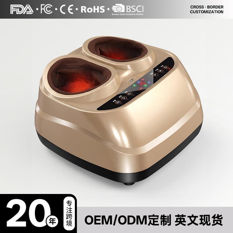 Fully Automatic Foot Massager Machine for Cross-Border Use, Foot Bottom Massager with Acupoint Kneading, Heating, and Airbag, Home Electric Foot Massager