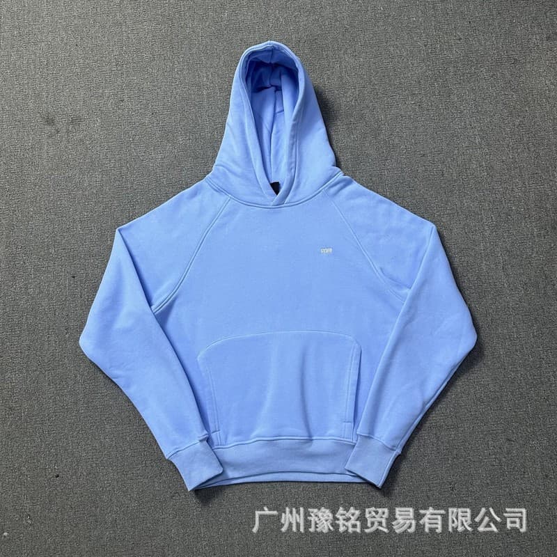 6PM Cross-Border Embroidered Letter Hip-Hop Fleece-Lined Hooded Sweatshirt and Sweatpants High-Street Loose Casual Set