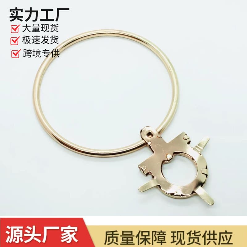 Fast shipping luggage hardware accessories ring handle metal ring bag hardware handle gift box handle