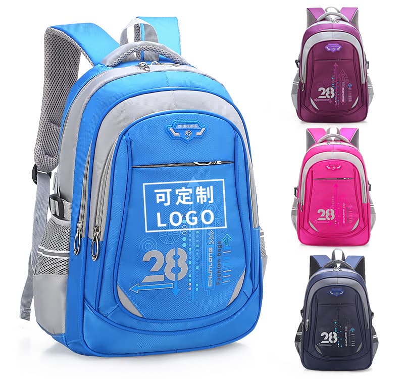 Factory wholesale of custom-made logo backpacks for elementary school students, large capacity backpacks for elementary school students.