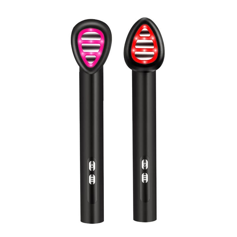 Cross-border New EMS Microcurrent Infusion Eye Massager Pen Rotating Hot Compress Vibration Color Light Eye Beauty Device
