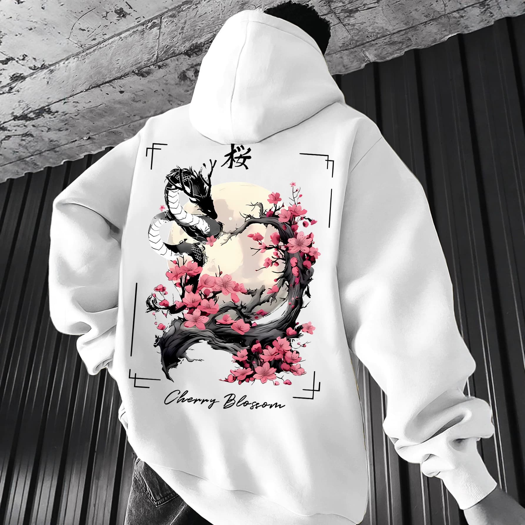 European and American Style Simple Handwritten Los Angeles Letter Print Hoodie Men's Casual Top Autumn